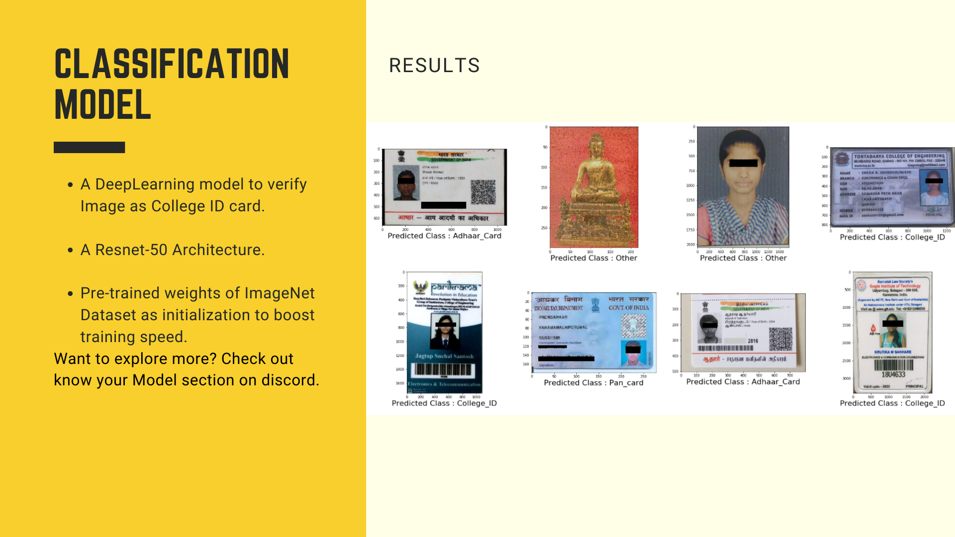 Classification Task